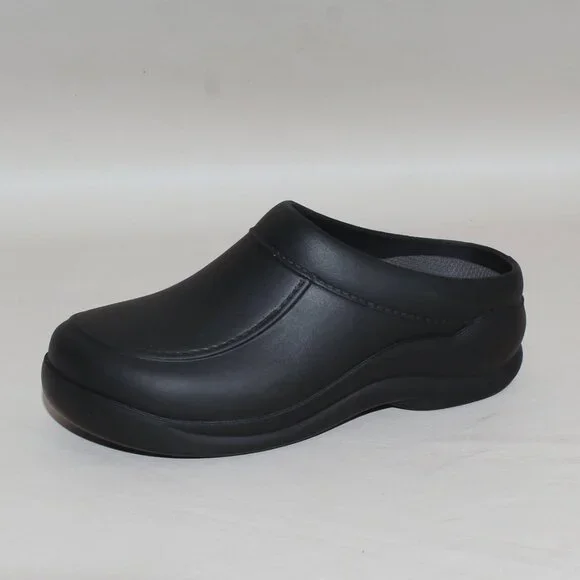 Womens Klogs Footwear Malibu Size 6 Wide Black Non Slip Work Shoes Slip On Clogs - Picture 2 of 7